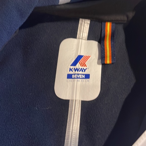 K-Way Steph Bonded Jersey White coat size S